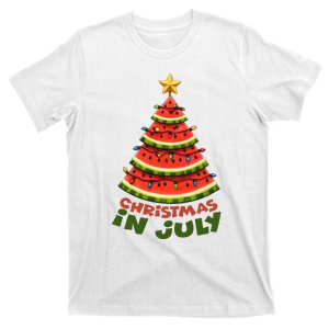 Christmas In July Funny Watermelon Funny T-Shirt