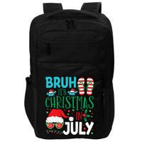 Christmas In July Bruh Summer Santa Impact Tech Backpack