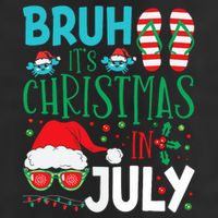 Christmas In July Bruh Summer Santa 11oz C Handle Ceramic Mug
