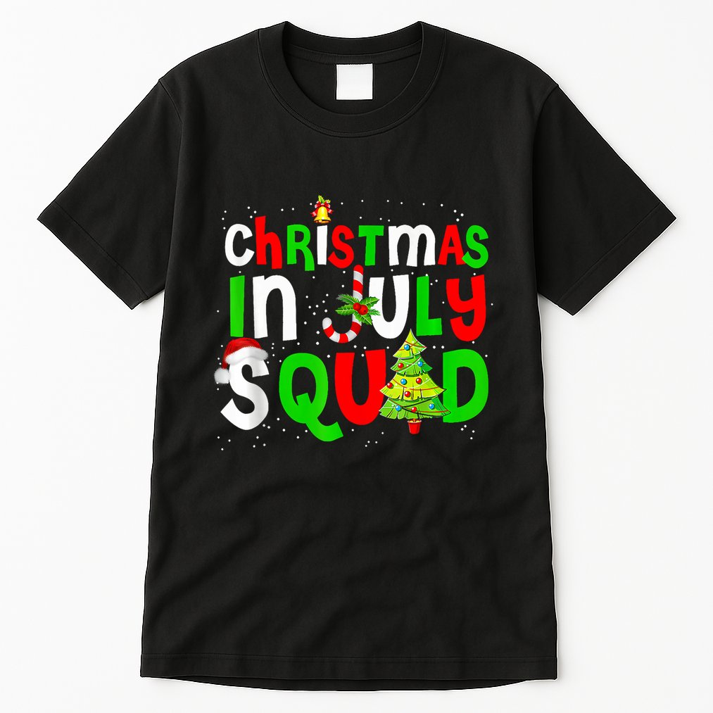Christmas In July Squad Summer Xmas Tall T-Shirt