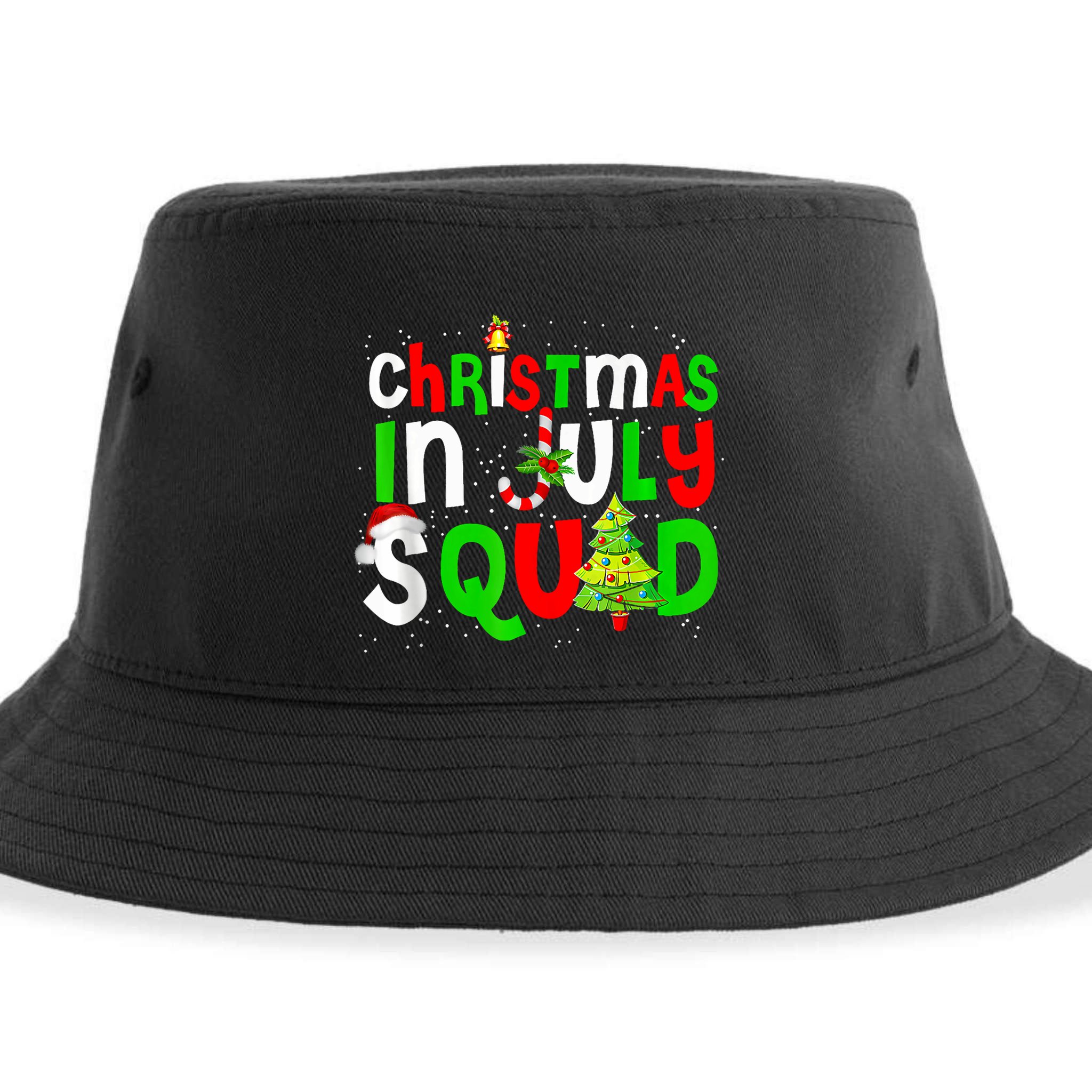 Christmas In July Squad Summer Xmas Sustainable Bucket Hat