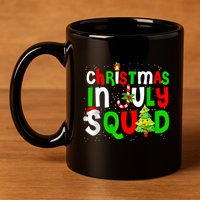 Christmas In July Squad Summer Xmas 11oz C Handle Ceramic Mug