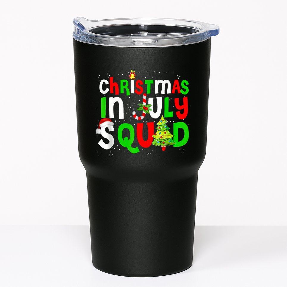 Christmas In July Squad Summer Xmas Tumbler