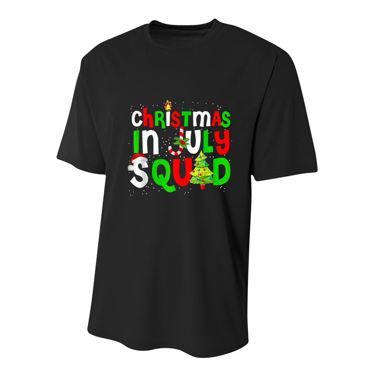 Christmas In July Squad Summer Xmas Youth Performance Sprint T-Shirt