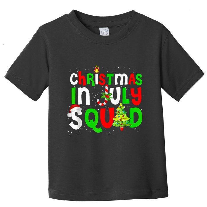 Christmas In July Squad Summer Xmas Toddler T-Shirt