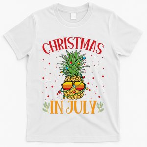 Christmas In July Pineapple Summer Holiday T-Shirt