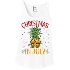 Christmas In July Pineapple Summer Holiday Ladies Essential Tank