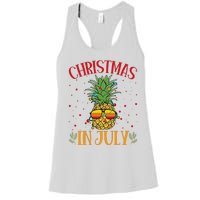 Christmas In July Pineapple Summer Holiday Women's Racerback Tank