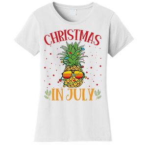 Christmas In July Pineapple Summer Holiday Women's T-Shirt