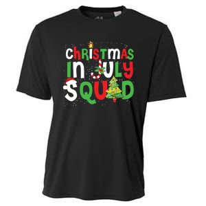 Christmas In July Squad Funny Summer Xmas Cooling Performance Crew T-Shirt