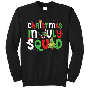 Christmas In July Squad Funny Summer Xmas Sweatshirt