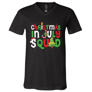 Christmas In July Squad Funny Summer Xmas V-Neck T-Shirt