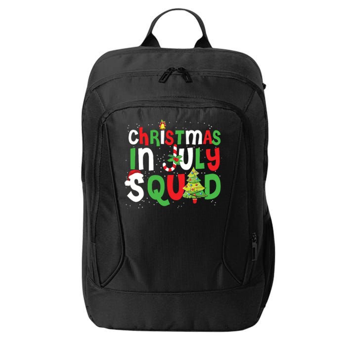 Christmas In July Squad Funny Summer Xmas City Backpack