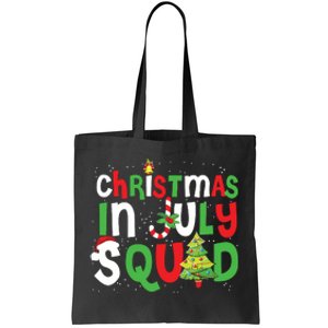 Christmas In July Squad Funny Summer Xmas Tote Bag