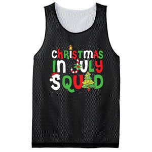 Christmas In July Squad Funny Summer Xmas Mesh Reversible Basketball Jersey Tank