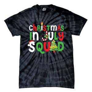 Christmas In July Squad Funny Summer Xmas Tie-Dye T-Shirt