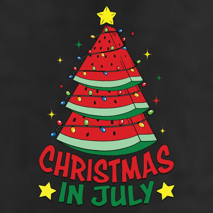 Christmas In July Watermelon Xmas Tree Summer 25L Jumbo Tote