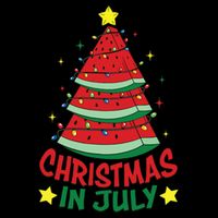 Christmas In July Watermelon Xmas Tree Summer Wool Snapback Cap