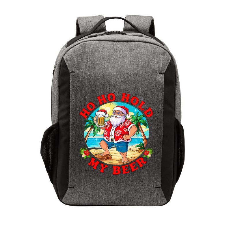 Christmas In July Summer Santa Sunglasses Ho Ho Hold My Beer Vector Backpack