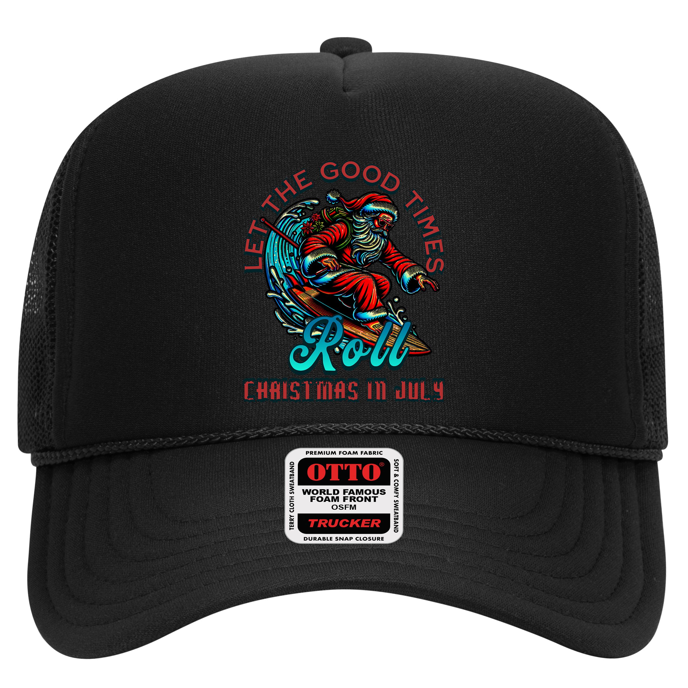 Christmas In July Surfing Santa Claus Beach Xmas Surf Hat