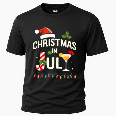 Christmas In July With Candy Cane For Summer Beach Xmas Performance Shirt