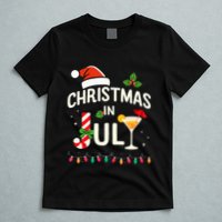 Christmas In July With Candy Cane For Summer Beach Xmas T-Shirt