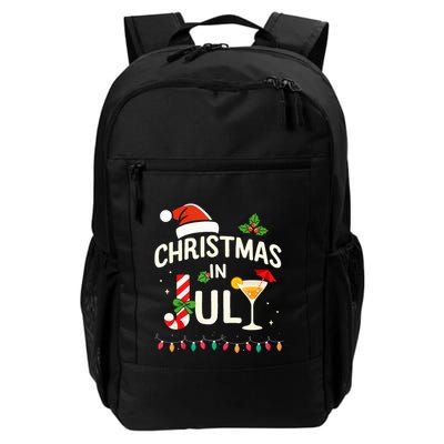 Christmas In July With Candy Cane For Summer Beach Xmas Backpack