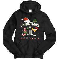 Christmas In July With Candy Cane For Summer Beach Xmas Tie Dye Hoodie