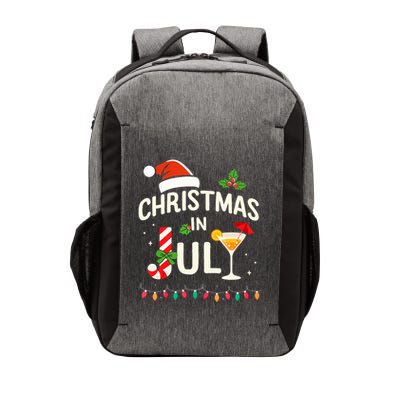 Christmas In July With Candy Cane For Summer Beach Xmas Vector Backpack