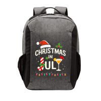 Christmas In July With Candy Cane For Summer Beach Xmas Vector Backpack
