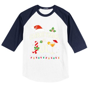 Christmas In July With Candy Cane For Summer Beach Xmas Baseball Sleeve Shirt