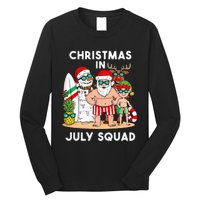 Christmas In July Squad Santa And Friends Xmas Long Sleeve Shirt