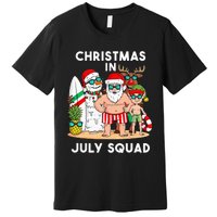 Christmas In July Squad Santa And Friends Xmas Premium T-Shirt