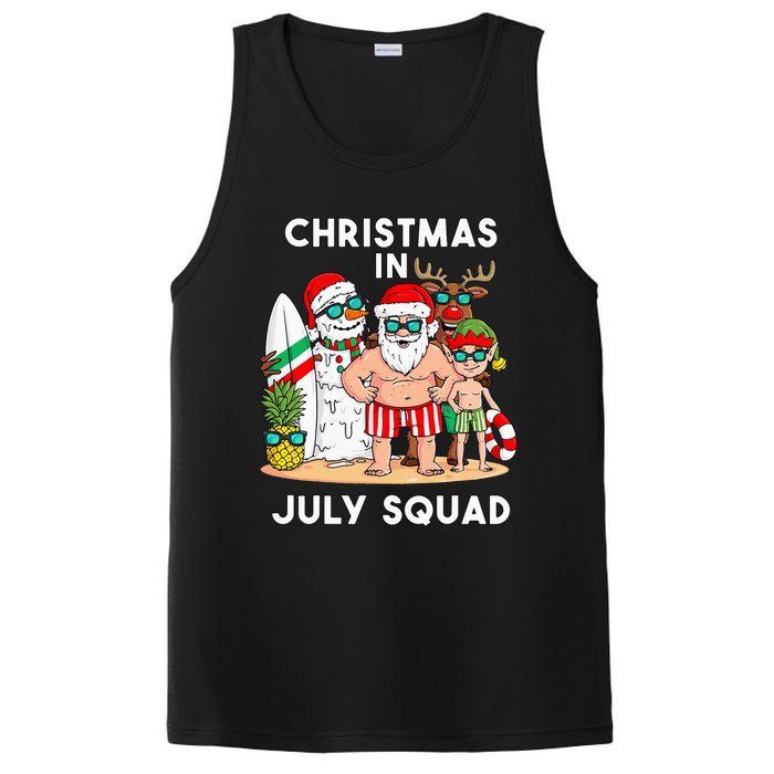 Christmas In July Squad Santa And Friends Xmas PosiCharge Competitor Tank