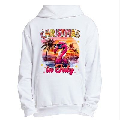 Christmas In July Flamingo Beach Summer Urban Pullover Hoodie