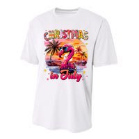 Christmas In July Flamingo Beach Summer Performance Sprint T-Shirt