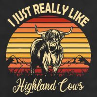 Cowgirl I Just Really Like Highland Cows Scottish Cow Adult Drive Performance Visor