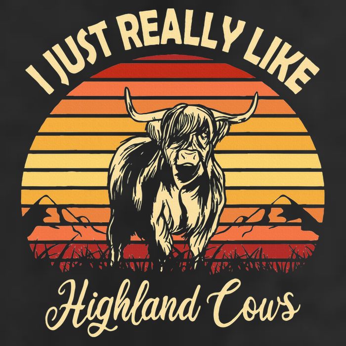 Cowgirl I Just Really Like Highland Cows Scottish Cow Adult Drive Performance Visor