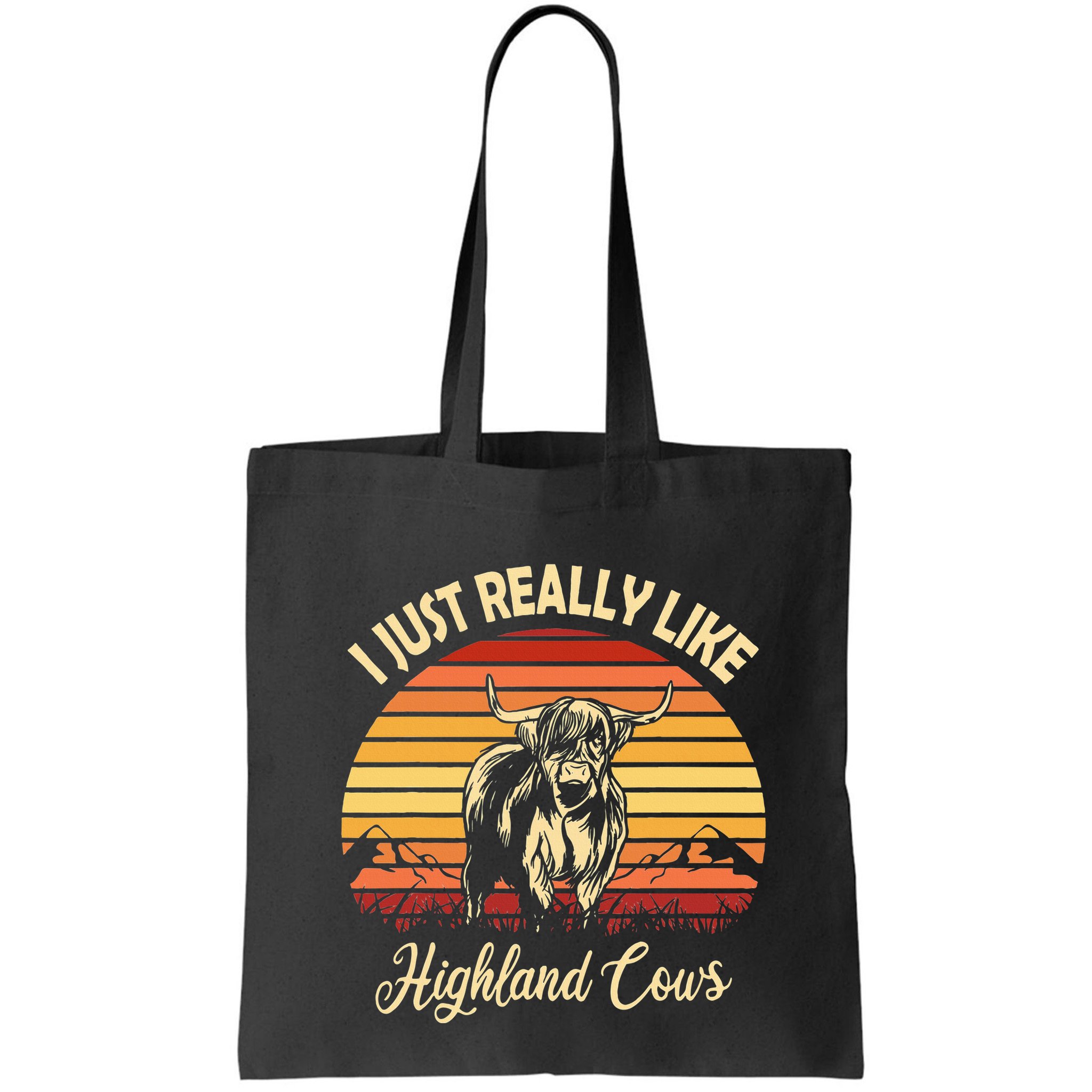 Cowgirl I Just Really Like Highland Cows Scottish Cow Bag
