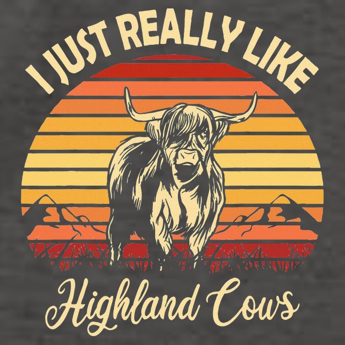 Cowgirl I Just Really Like Highland Cows Scottish Cow Vector Backpack