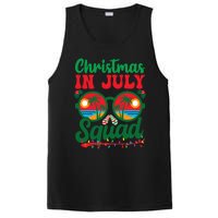 Christmas In July Squad Retro Sunglass Palm Tree Summer Xmas PosiCharge Competitor Tank