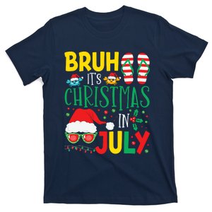 Christmas In Julys For Wo Bruh Summer Santa T-Shirt