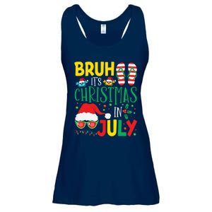 Christmas In Julys For Wo Bruh Summer Santa Ladies Essential Flowy Tank