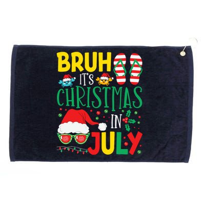 Christmas In Julys For Wo Bruh Summer Santa Grommeted Golf Towel