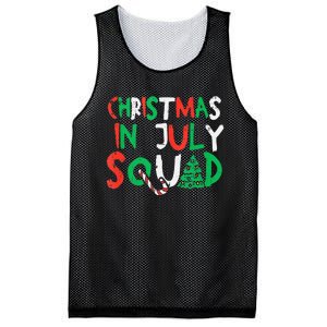 Christmas In July Squad Funny Summer Xmas Men Women Kids Mesh Reversible Basketball Jersey Tank