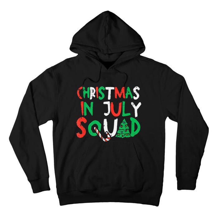 Christmas In July Squad Funny Summer Xmas Men Women Kids Tall Hoodie