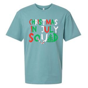 Christmas In July Squad Funny Summer Xmas Men Women Kids Sueded Cloud Jersey T-Shirt