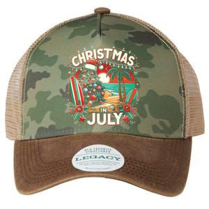 Christmas In July Summer Beach Vacation Xmas Legacy Tie Dye Trucker Hat