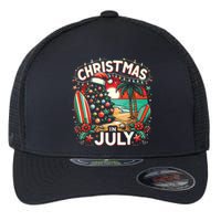 Christmas In July Summer Beach Vacation Xmas Flexfit Unipanel Trucker Cap