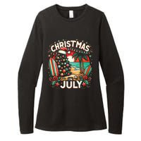 Christmas In July Summer Beach Vacation Xmas Womens CVC Long Sleeve Shirt